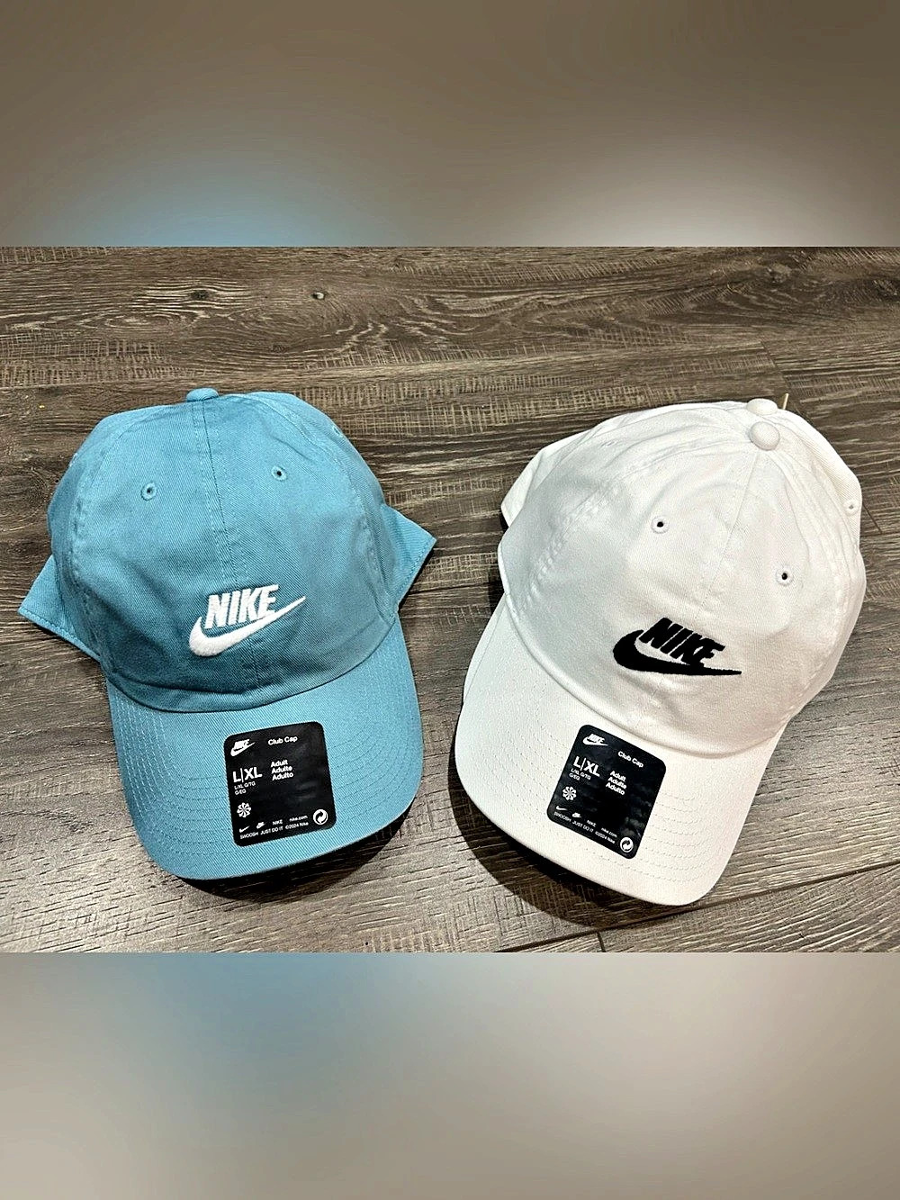 2/$45 Nike Club Cap Baseball Caps Blue & White L/Xl~unisex